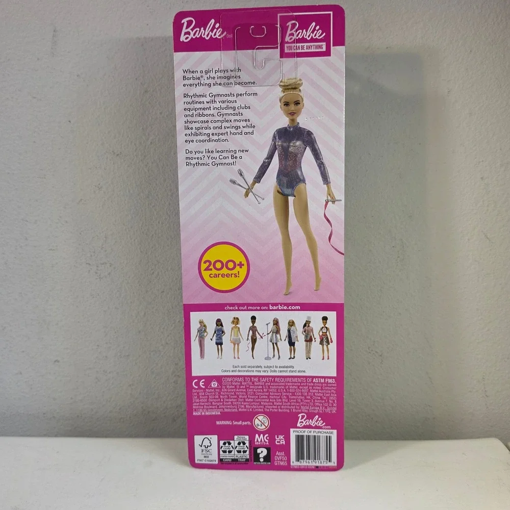 Barbie Girls Rhythmic Gymnast‎ Doll Purple Blue Shimmer Leotard GTN65 NIB